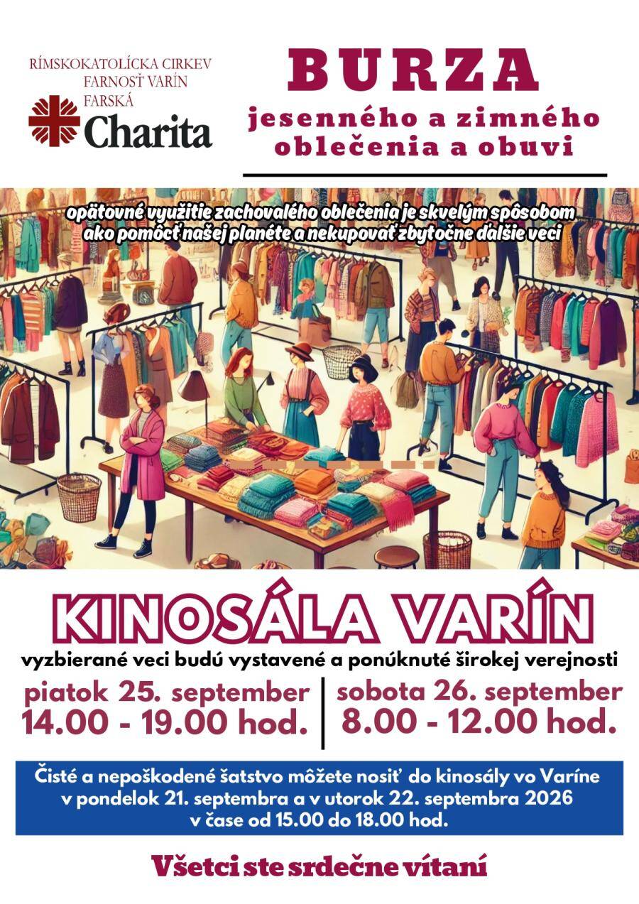 Farska charita Varin burza satstva