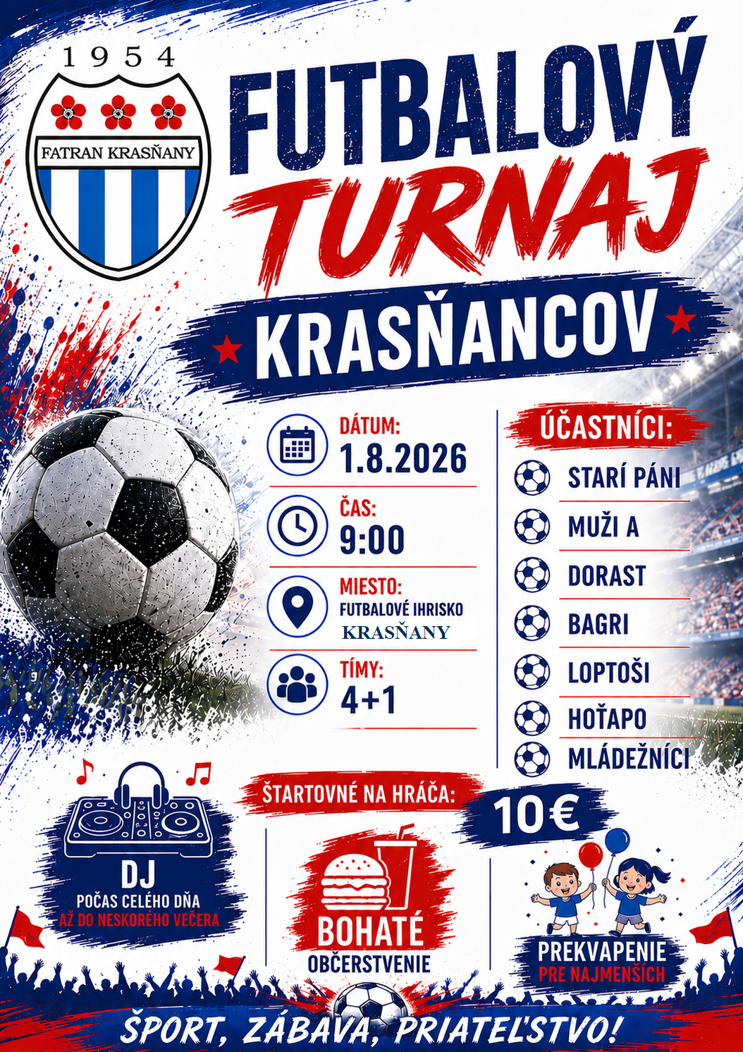 Futbalový turnaj Krasňancov